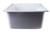 Alfi AB3520DI-W White 35" x 20" Drop-In Single Bowl Granite Composite Kitchen Sink
