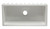 ALFI 36" x 18" White Reversible Smooth / Fluted Single Bowl Fireclay Farmhouse Sink - AB3618HS-W