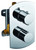 ALFI Polished Chrome Round Knob 1 Way Thermostatic Shower Mixer - AB3809-PC