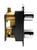 ALFI Polished Chrome Round Knob 1 Way Thermostatic Shower Mixer - AB3809-PC