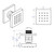 ALFI Black Matte 2" Square Adjustable Shower Body Spray - AB3820-BM