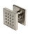 ALFI Brushed Nickel 2" Square Adjustable Shower Body Spray - AB3820-BN