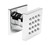 ALFI Polished Chrome 2" Square Adjustable Shower Body Spray - AB3820-PC