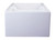 ALFI 39" x 18" White Arched Apron Thick Wall Fireclay Double Bowl Farm Sink - AB3918ARCH-W