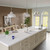 Alfi AB4620DI-W White 46" x 20" Double Bowl Granite Composite Kitchen Sink with Drainboard