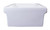 ALFI 48" x 18" White Above Mount Fireclay Bath Trough Sink - AB48TR