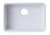 ALFI 24" x 16" White Single Bowl Fireclay Undermount Kitchen Sink - AB503UM-W