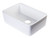 ALFI AB503-W White 23" x 16" Smooth Apron Fireclay Single Bowl Farmhouse Kitchen Sink
