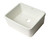 Alfi AB507 White 20" x 16" Single Bowl Apron Fireclay Farmhouse Kitchen Sink