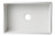 ALFI White 30" x 20" Decorative Lip Apron Single Bowl Fireclay Farmhouse Kitchen Sink - AB511-W