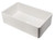 ALFI 33" x 20" White Smooth Apron Single Bowl Fireclay Farm Sink - AB533-W