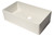 ALFI White 36" x 20" Smooth Apron Single Bowl Fireclay Farm Sink - AB536-W