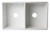 Alfi AB539-W White 32" x 20" Decorative Lip Apron Double Bowl Fireclay Farmhouse Kitchen Sink
