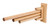 Alfi AB5506 16" Triple Rack Wooden Towel Bar