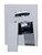 Alfi AB5601-PC Polished Chrome Shower Valve Mixer with Square Lever Handle and Diverter