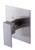 ALFI Brushed Nickel Modern Square Pressure Balanced Shower Mixer Faucet - AB6701-BN