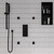 ALFI Black Matte Square Sliding Rail Hand Shower Set - AB7606-BM