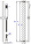 Alfi AB7606-PC Polished Chrome Sliding Rail - Bar Hand Held Shower Head Set with Hose