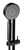 ALFI Black Matte Round Sliding Rail - Bar Hand Shower Set - AB7938-BM