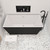 ALFI 59 inch Black & White Rectangular Acrylic Free Standing Soaking Bathtub - AB8834