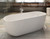 Alfi AB8838 59 inch White Oval Acrylic Free Standing Soaking Bathtub
