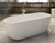 ALFI 59 inch White Oval Acrylic Free Standing Soaking Bathtub - AB8838
