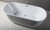 ALFI 67 inch White Oval Acrylic Free Standing Soaking Bathtub - AB8839