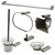 Alfi AB9503-BN Brushed Nickel 6 Piece Bathroom Accessory Set