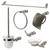 ALFI Brushed Nickel 6 Piece Bathroom Accessory Set - AB9508-BN