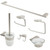 ALFI Brushed Nickel 6 Piece Bathroom Accessory Set - AB9515-BN