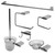 ALFI Polished Chrome 6 Piece Bathroom Accessory Set - AB9515-PC