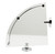 Alfi AB9546 Polished Chrome Corner Mounted Glass Shower Shelf