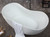 ALFI 66" White Solid Surface Smooth Resin Soaking Bathtub - AB9949