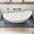 Alfi AB9951 73" White Solid Surface Smooth Resin Soaking Slipper Bathtub
