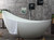 Alfi AB9951 73" White Solid Surface Smooth Resin Soaking Slipper Bathtub