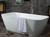 Alfi AB9952 67" White Rectangular Solid Surface Smooth Resin Soaking Bathtub