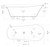 ALFI 67" White Matte Clawfoot Solid Surface Resin Bathtub - AB9960
