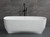 ALFI 67" White Matte Solid Surface Resin Bathtub - AB9980