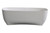 ALFI 67" White Matte Solid Surface Resin Bathtub - AB9980
