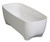 ALFI 67" White Matte Solid Surface Resin Bathtub - AB9980