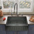 Alfi ABCO3020SB Concrete Color 30" x 21" Reversible Single Fireclay Farmhouse Kitchen Sink