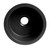 ALFI Black Matte Round 18" x 18" Undermount / Drop In Fireclay Bar / Prep Sink - ABF1818R-BM
