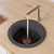 Alfi Black Matte Round 18" x 18" Undermount / Drop In Fireclay Bar / Prep Sink