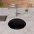 ALFI Black Matte Round 18" x 18" Undermount / Drop In Fireclay Bar / Prep Sink - ABF1818R-BM