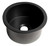 ALFI Black Matte Round 18" x 18" Undermount / Drop In Fireclay Bar / Prep Sink - ABF1818R-BM
