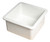 ALFI White Square 18" x 18" Undermount / Drop In Fireclay Prep Sink - ABF1818S-W