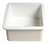ALFI White Square 18" x 18" Undermount / Drop In Fireclay Prep Sink - ABF1818S-W