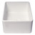 Alfi ABF2418 24" x 18" White Thin Wall Single Bowl Smooth Apron Fireclay Kitchen Farm Sink