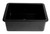 ALFI Black Matte 27" x 18" Fireclay Undermount or Drop In Firelcay Kitchen Sink - ABF2718UD-BM