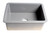 ALFI Gray Matte 27" x 18" Fireclay Undermount or Drop In Firelcay Kitchen Sink - ABF2718UD-GM